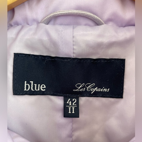 NWOT Les Copains Lavender Down Jacket with Removable Fur Collar Size 42/6 - Picture 6 of 13